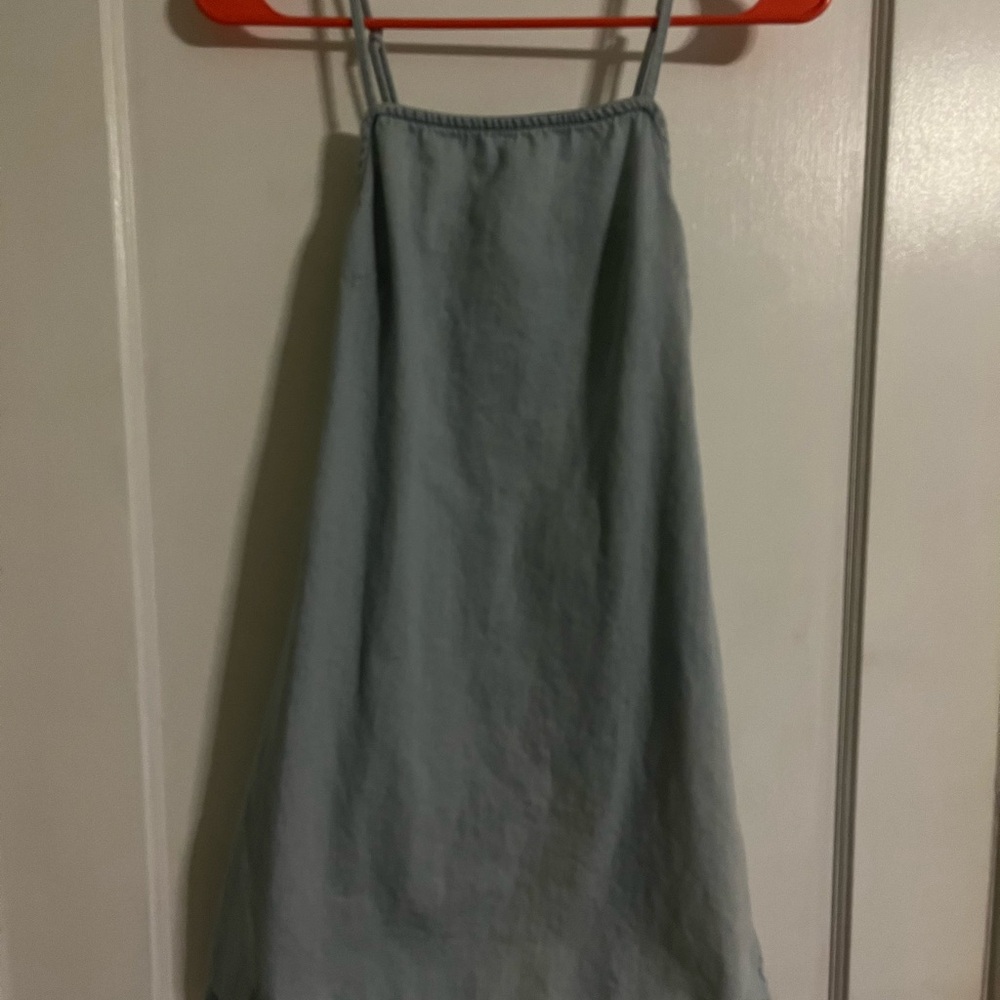 American Eagle Light Blue Denim Dress